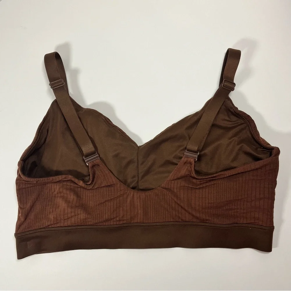 Tommy John Second Skin Triangle Bralette Brown, size XL